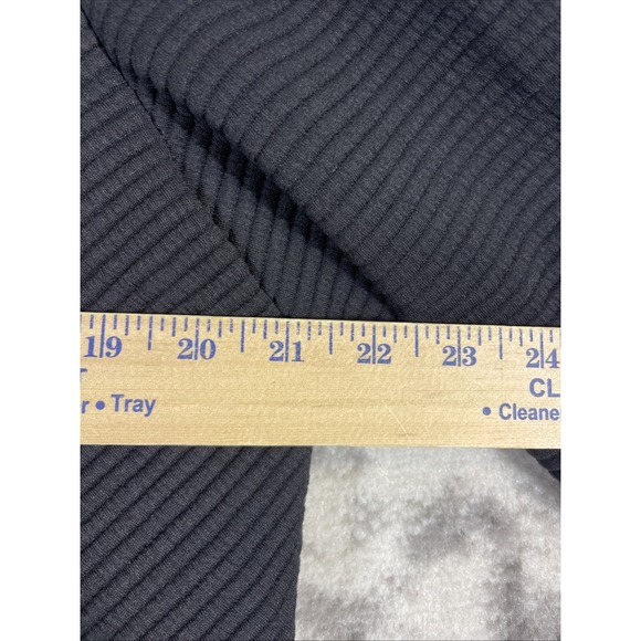 Susan Graver Jacket Womens Size 16 Black Button Up Ribbed Stretch Knit Cuff‎ - Picture 6 of 13